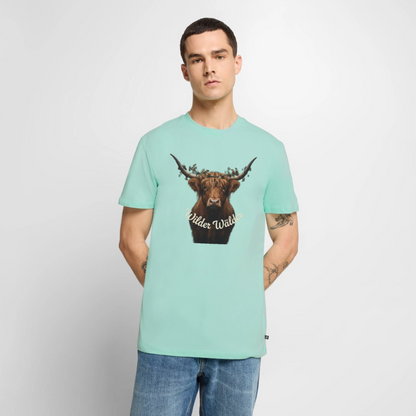 Wilder Wälder – Schwarzwald Highland Rind | Männer Premium T-Shirt - Mint 