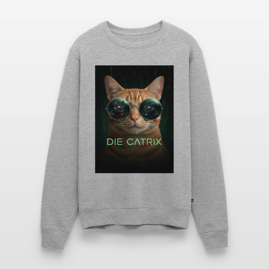 Die Catrix – Krümel erwacht |  Männer Premium Pullover - Grau meliert