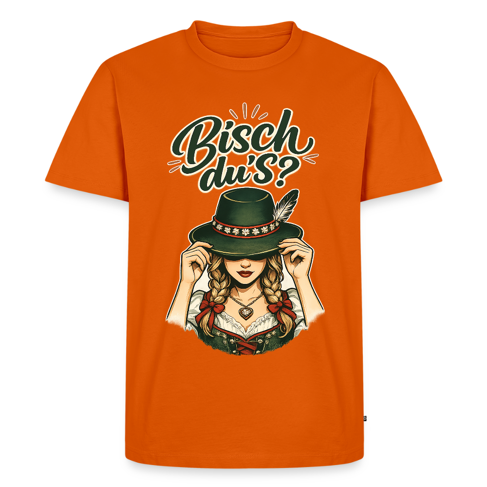 Bisch du’s? – Der Blick sagt alles | Männer Premium T-Shirt - Orange 