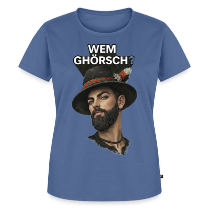 Wem ghörsch? – Alemannische Klärung | Frauen Premium T-Shirt - Taubenblau