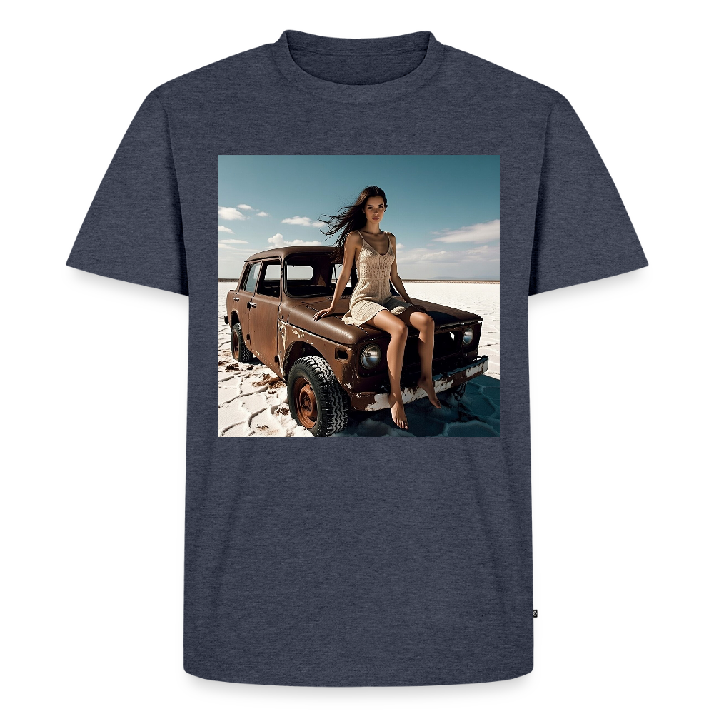 Warten auf irgendwas | Männer Premium T-Shirt - Jeansblau 