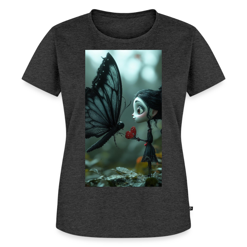 Mut für einen Moment | Frauen Premium T-Shirt - Anthrazit meliert