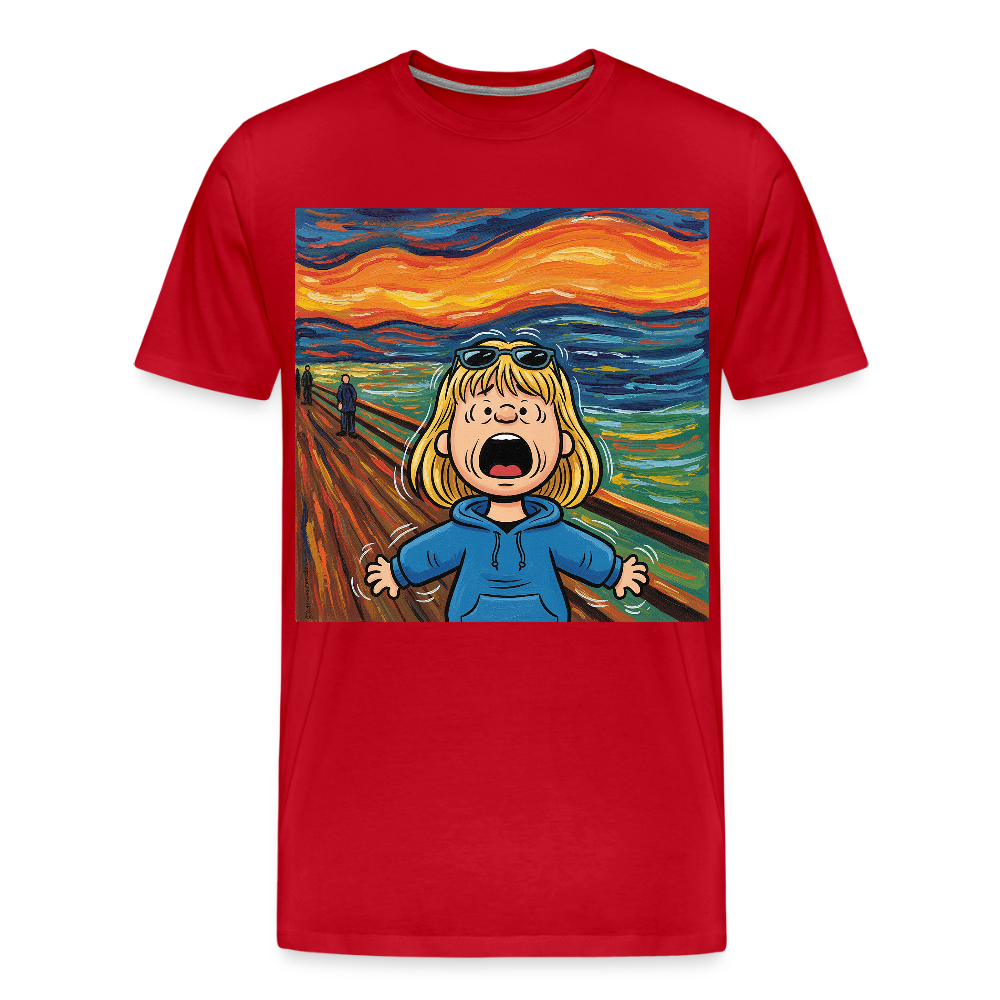 Der Schrei… manchmal bist du es selbst | Männer Premium T-Shirt - Rot