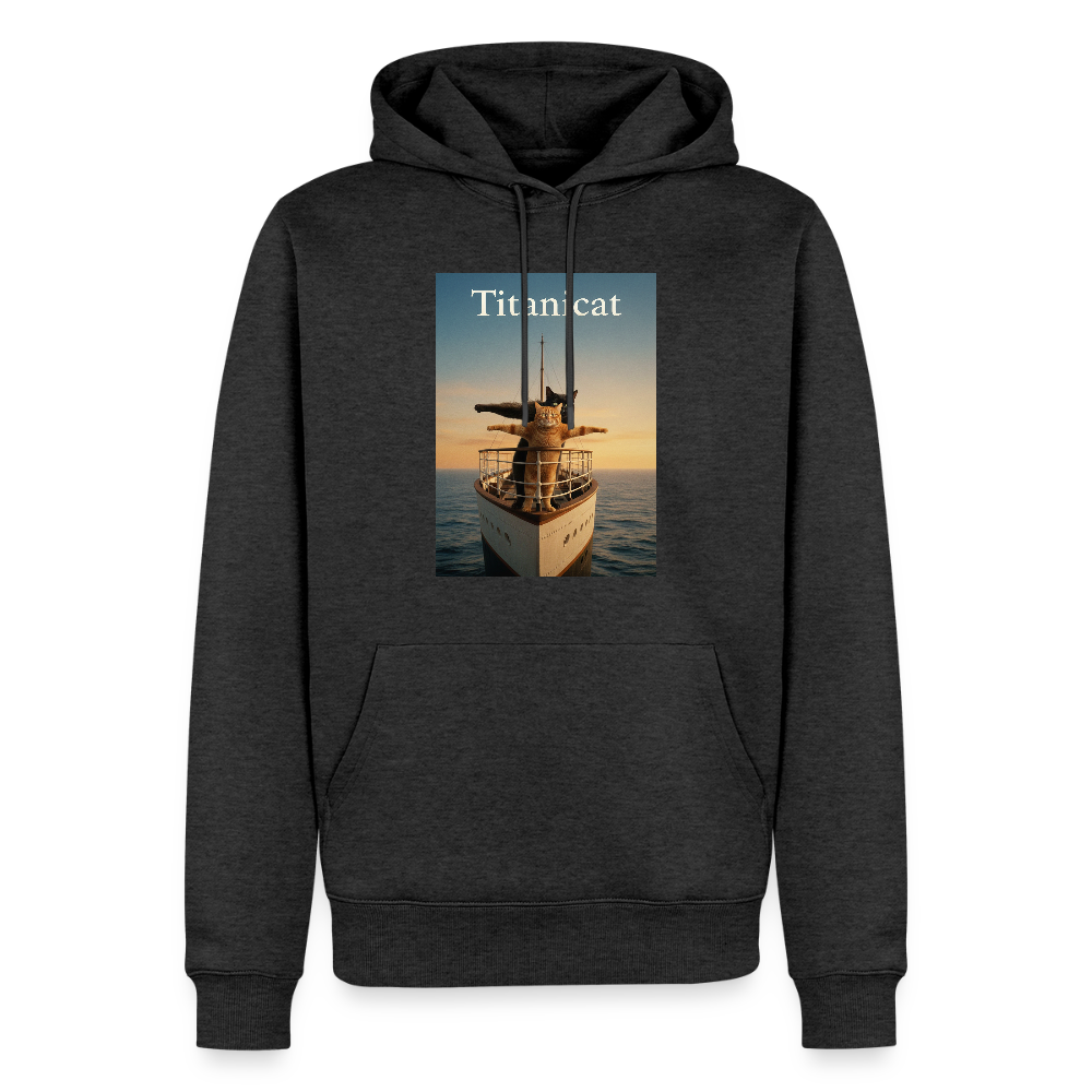 Titanicat – Ich bin der König der Kratzbäume | Männer Premium Hoodie - Anthrazit meliert