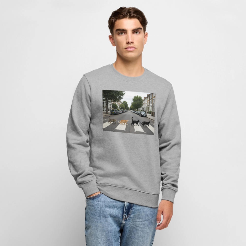 The Purrfect Crossing – Wir waren vor der Band da |  Männer Premium Pullover - Grau meliert