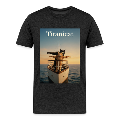 Titanicat – Ich bin der König der Kratzbäume | Männer Premium T-Shirt - Anthrazit