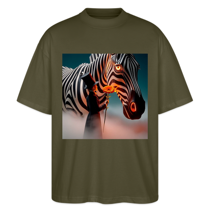 Blumen für ein Zebra | Stanley/Stella Oversized Unisex Bio T-Shirt Blaster - Khaki