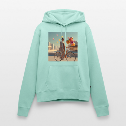 Fahrt ins Ungewisse (mit Blumen) | Frauen Premium Hoodie - Mint 