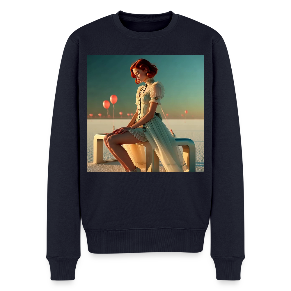 Leise Gedanken bei lauter Farben |  Männer Premium Pullover - Navy