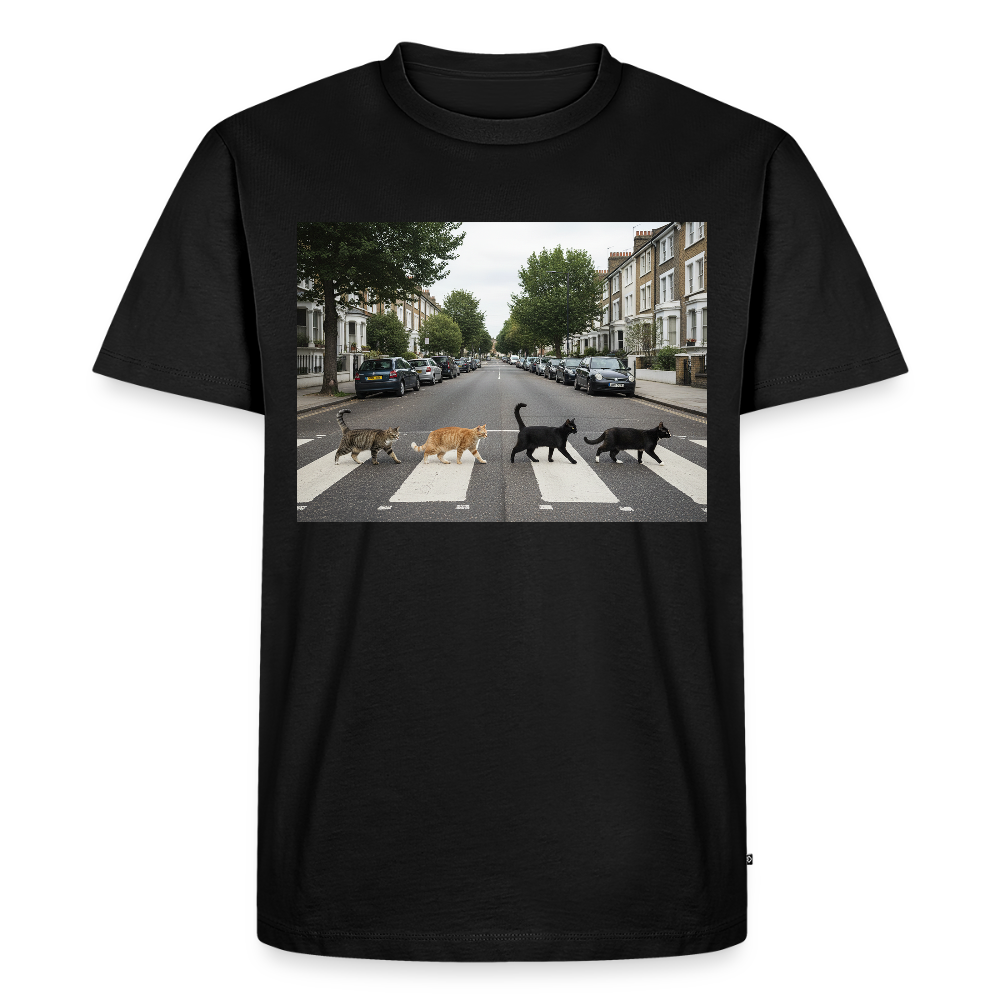 The Purrfect Crossing – Wir waren vor der Band da | Männer Premium T-Shirt - Schwarz