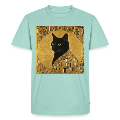 Adele… aber sie schnurrt – Goldene Katze à la Klimt | Männer Premium T-Shirt - Mint 