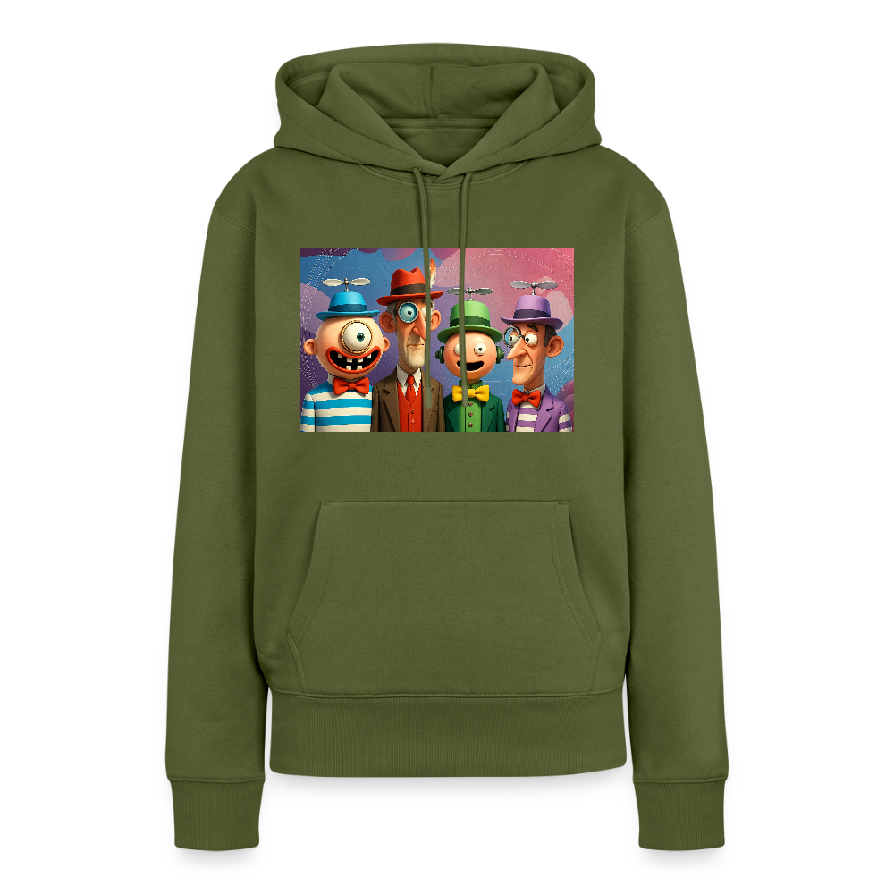 Gedankenkreise auf Hochtouren | Frauen Premium Hoodie - Khaki