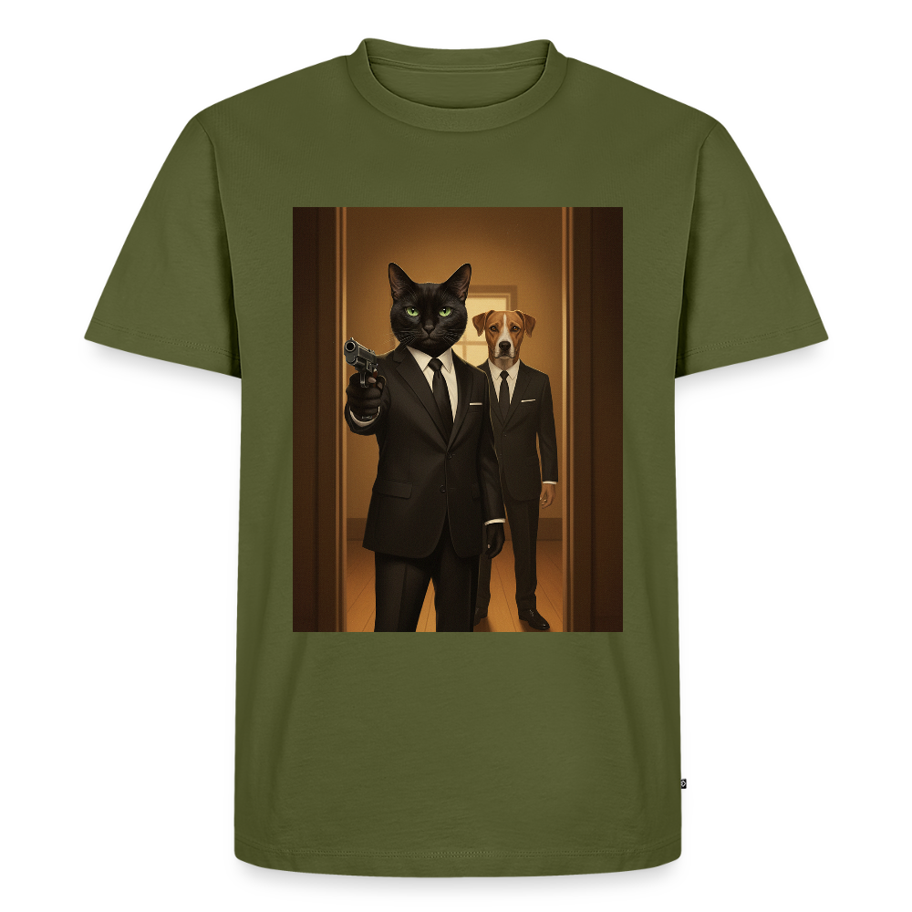Krümel – Say Meow Again | Männer Premium T-Shirt - Khaki