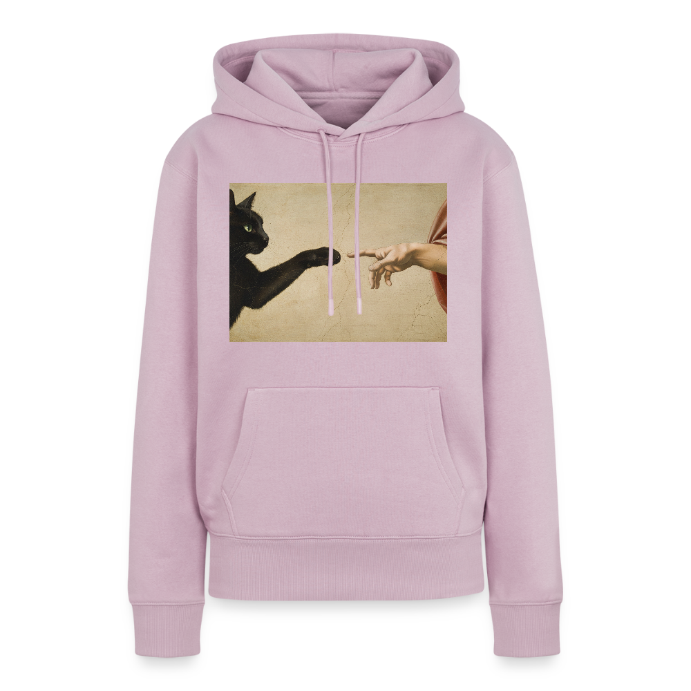 Die Erschaffung Adams… aber die Katze war schneller | Frauen Premium Hoodie - Altrosa