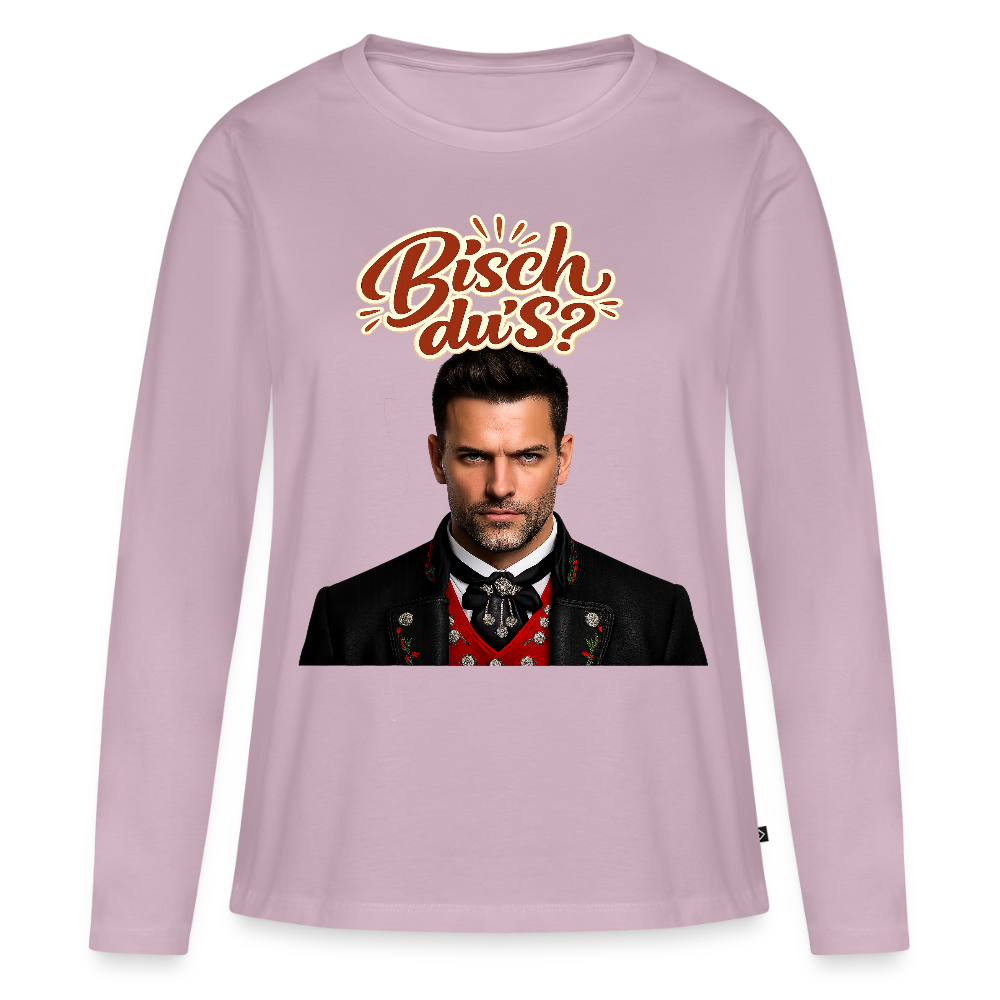 Bisch du’s? – Schwarzwaldkerl | Frauen Premium Bio Langarmshirt - Altrosa