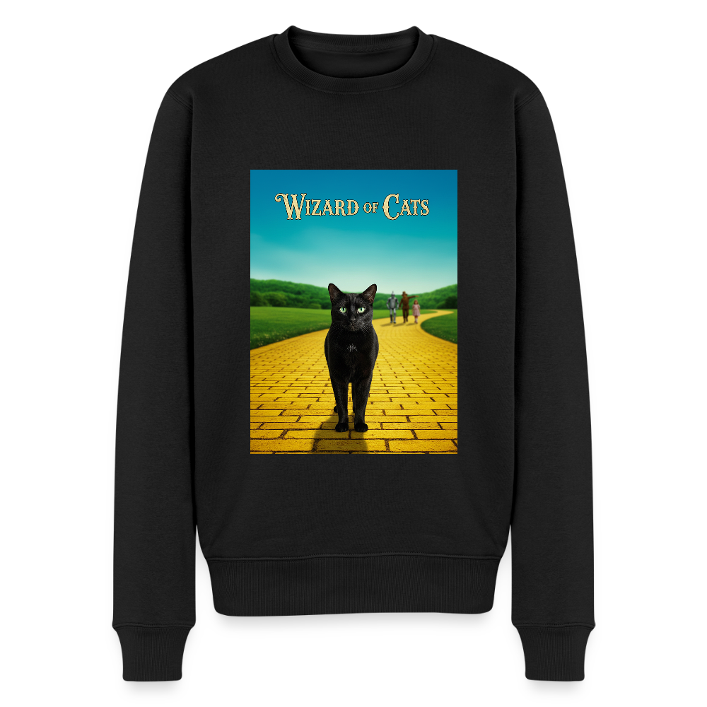 Wizard of Cats – Der gelbe Weg gehört Krümel |  Männer Premium Pullover - Schwarz