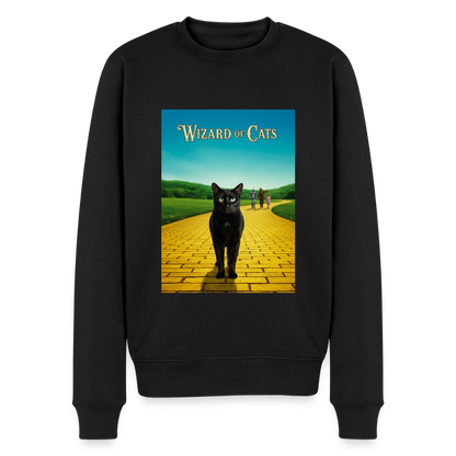 Wizard of Cats – Der gelbe Weg gehört Krümel |  Männer Premium Pullover - Schwarz