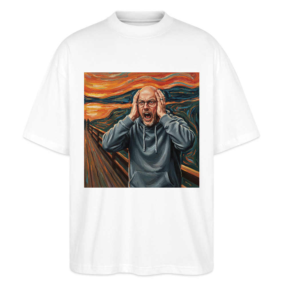 Der Schrei… wenn es wirklich reicht | Stanley/Stella Oversized Unisex Bio T-Shirt Blaster - Weiß