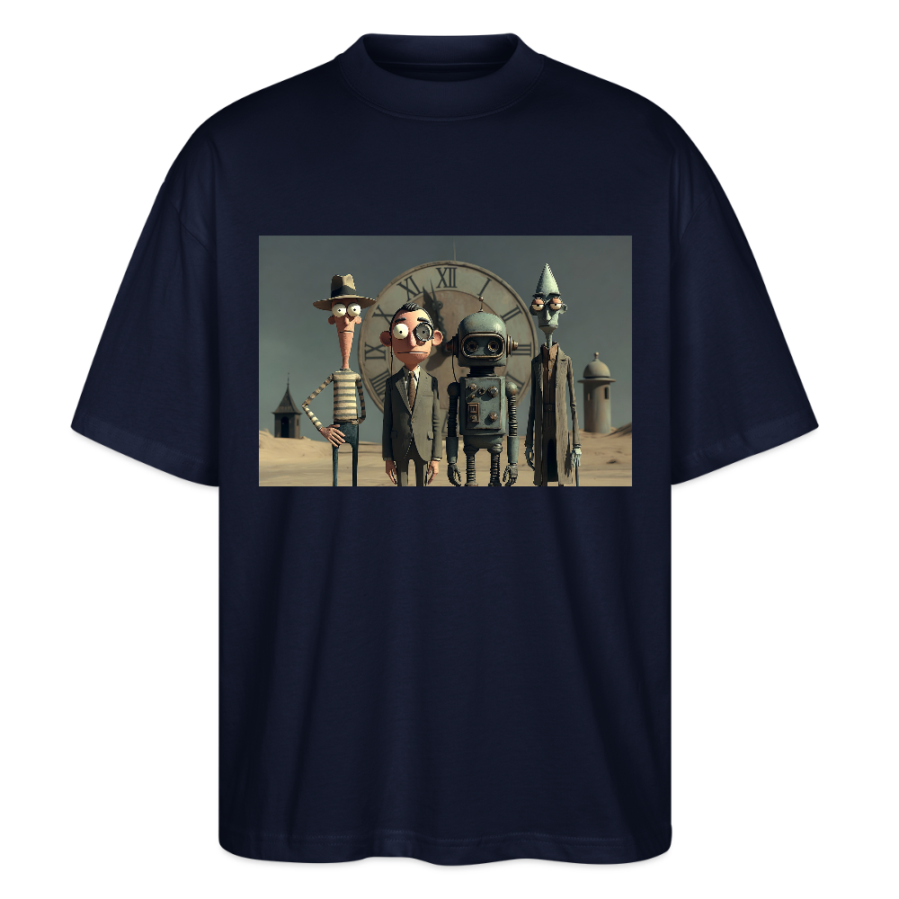 Pünktlich zu spät – Die seltsame Gesellschaft | Stanley/Stella Oversized Unisex Bio T-Shirt Blaster - Navy