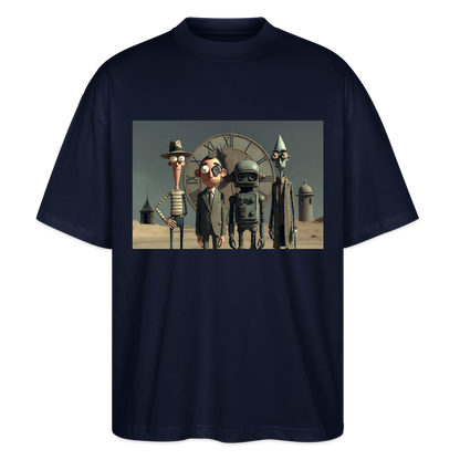 Pünktlich zu spät – Die seltsame Gesellschaft | Stanley/Stella Oversized Unisex Bio T-Shirt Blaster - Navy