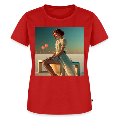 Leise Gedanken bei lauter Farben | Frauen Premium T-Shirt - Rot