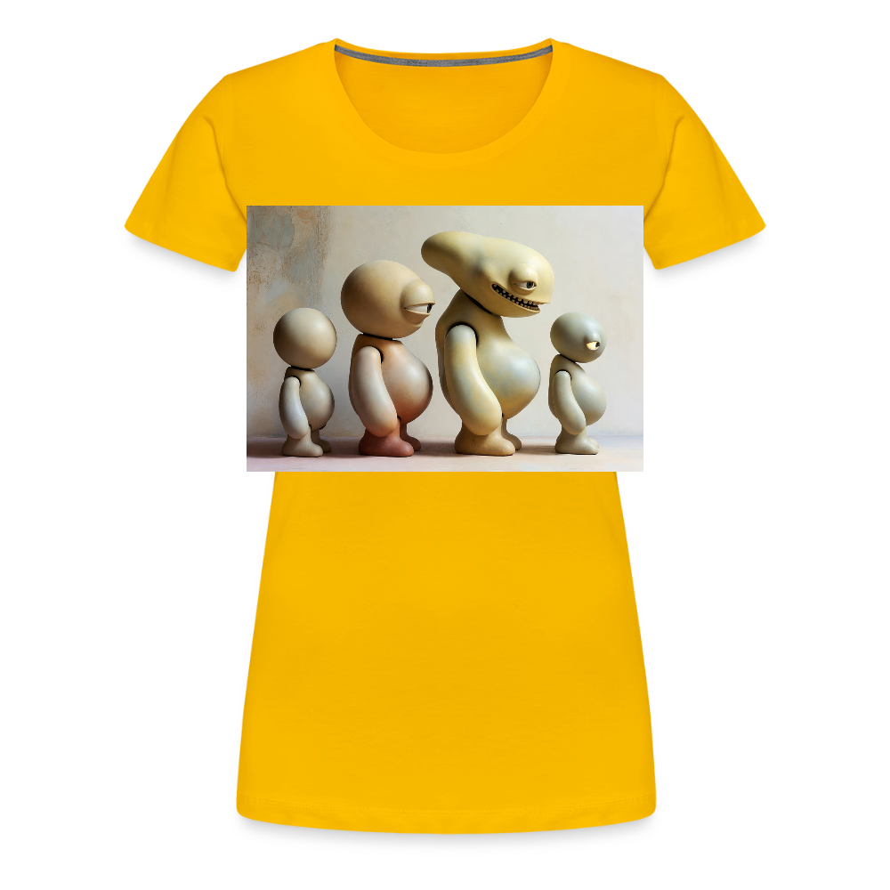 So wachsen wir also | Frauen Premium T-Shirt - Sonnengelb