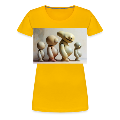 So wachsen wir also | Frauen Premium T-Shirt - Sonnengelb