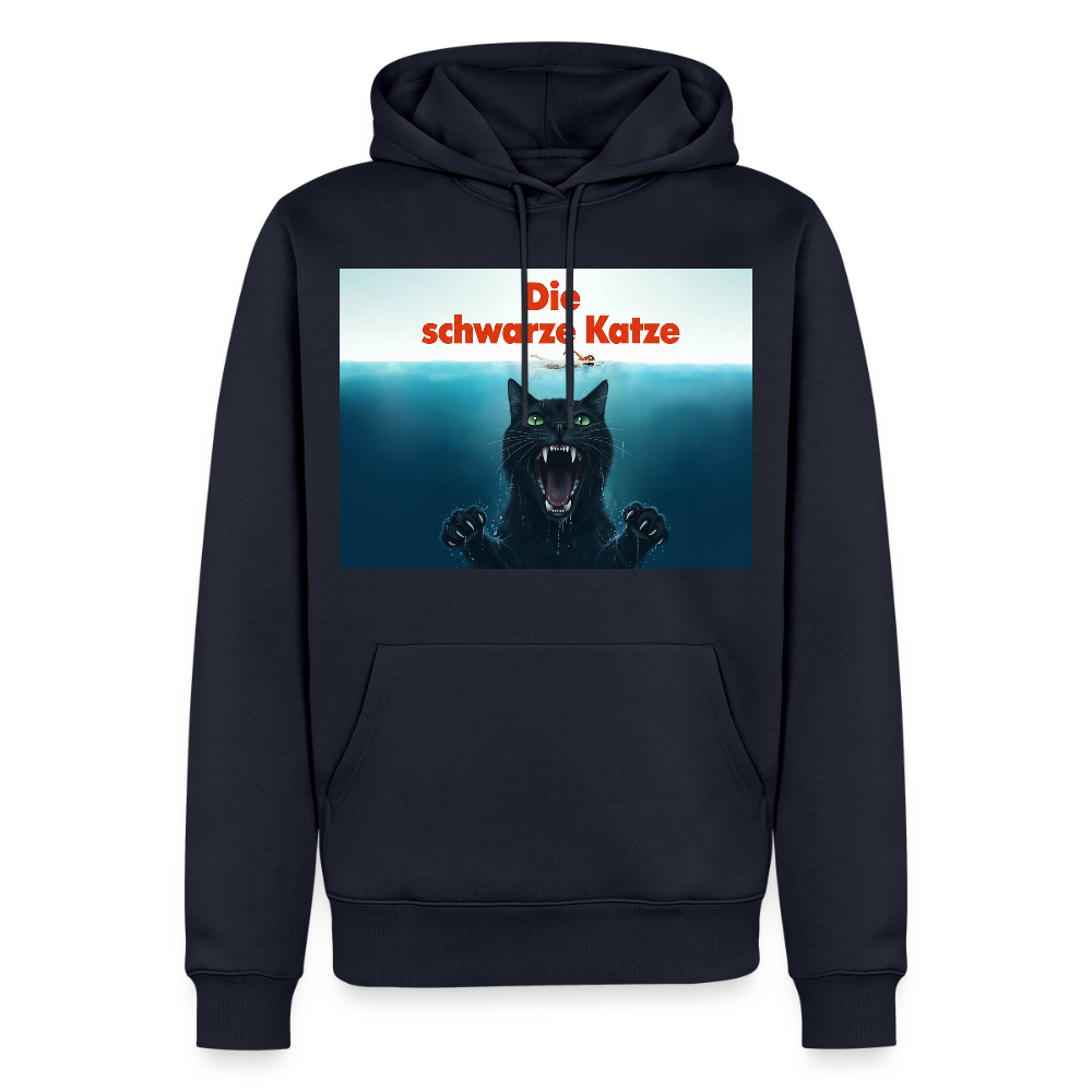 Die schwarze Katze - Krümel taucht auf | Männer Premium Hoodie - Navy