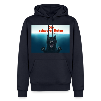 Die schwarze Katze - Krümel taucht auf | Männer Premium Hoodie - Navy