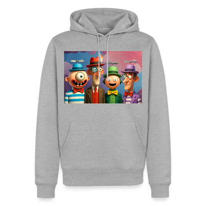 Gedankenkreise auf Hochtouren | Männer Premium Hoodie - Grau meliert