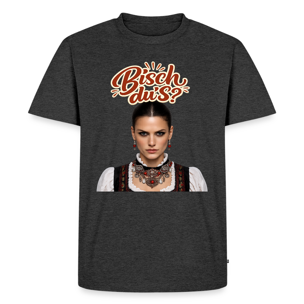 Schwarzwaldstolz – Sie weiß, wer sie isch | Männer Premium T-Shirt - Anthrazit meliert