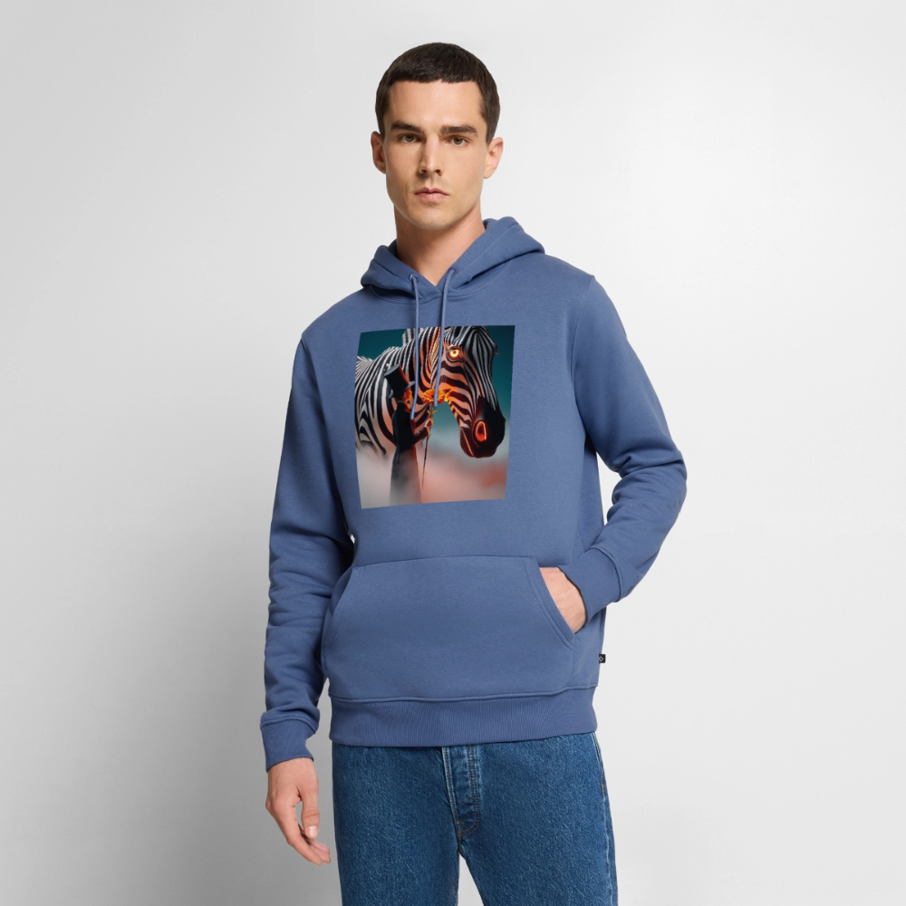 Blumen für ein Zebra | Männer Premium Hoodie - Taubenblau