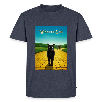 Wizard of Cats – Der gelbe Weg gehört Krümel | Männer Premium T-Shirt - Jeansblau 