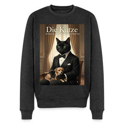 Die Katze – Krümel regelt das |  Männer Premium Pullover - Anthrazit meliert