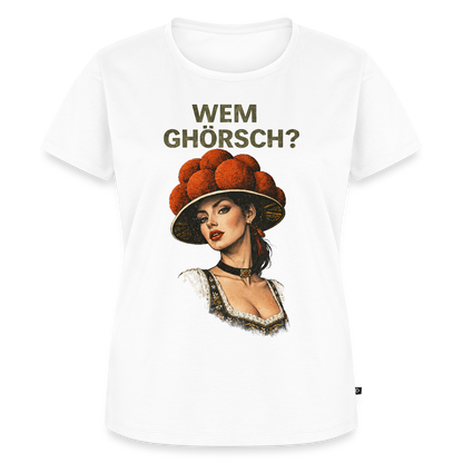 Wem ghörsch? – Schwarzwald Edition | Frauen Premium T-Shirt - Weiß