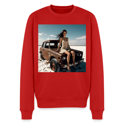 Warten auf irgendwas |  Männer Premium Pullover - Rot