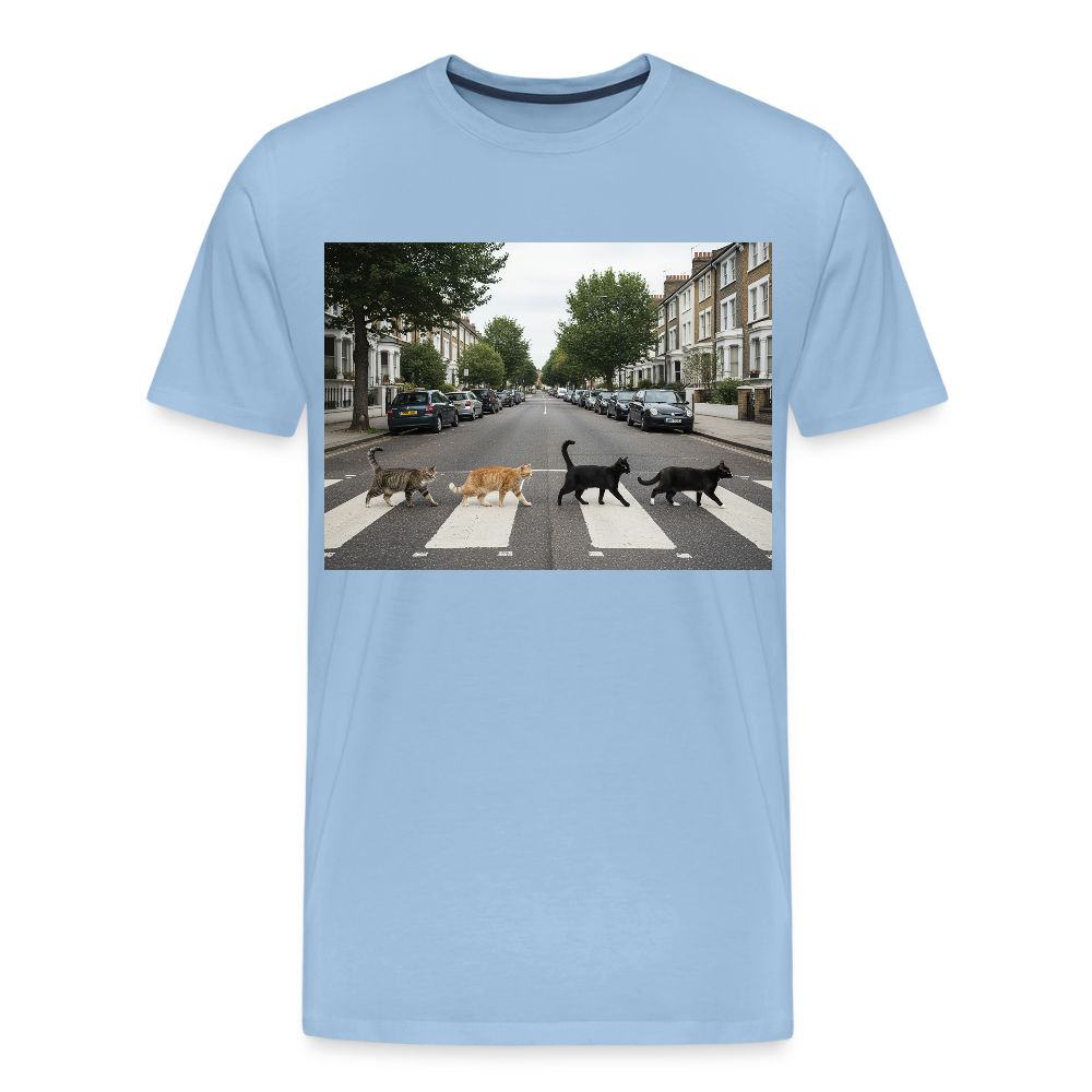 The Purrfect Crossing – Wir waren vor der Band da | Männer Premium T-Shirt - Sky