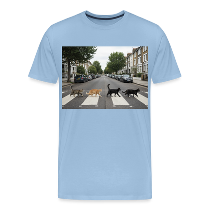 The Purrfect Crossing – Wir waren vor der Band da | Männer Premium T-Shirt - Sky