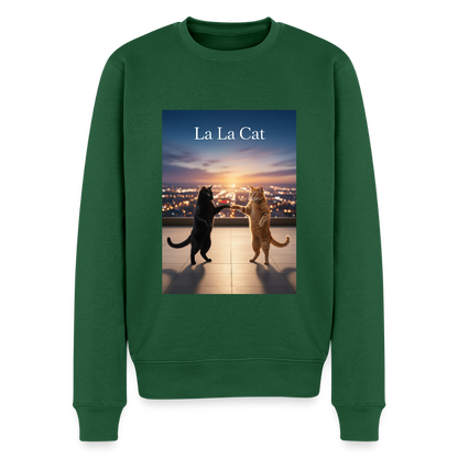 La La Cat – Tanz über den Dächern |  Männer Premium Pullover - Flaschengrün