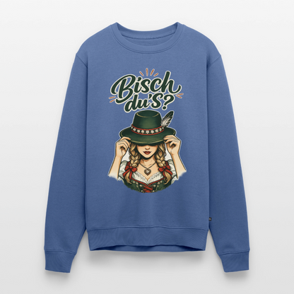 Bisch du’s? – Der Blick sagt alles |  Männer Premium Pullover - Taubenblau