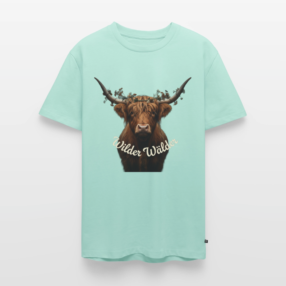 Wilder Wälder – Schwarzwald Highland Rind | Männer Premium T-Shirt - Mint 
