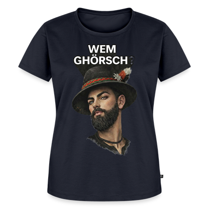 Wem ghörsch? – Alemannische Klärung | Frauen Premium T-Shirt - Navy