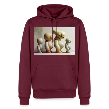 So wachsen wir also | Männer Premium Hoodie - Burgunderrot