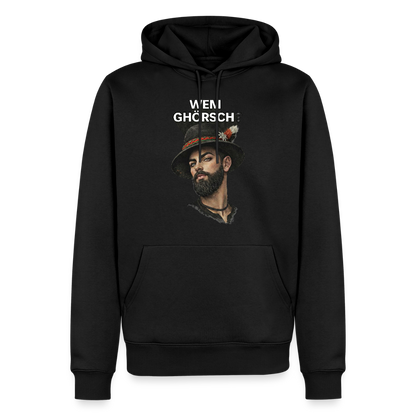 Wem ghörsch? – Alemannische Klärung | Männer Premium Hoodie - Schwarz