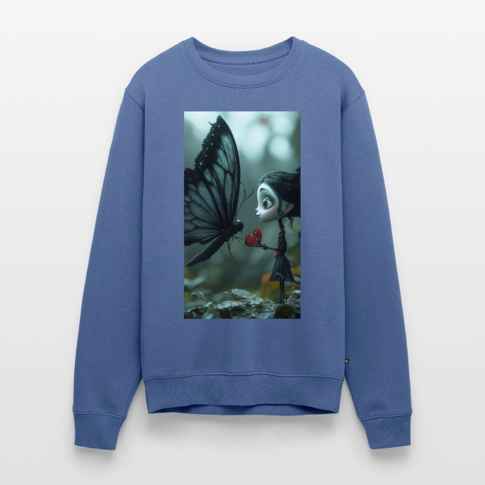 Mut für einen Moment |  Männer Premium Pullover - Taubenblau