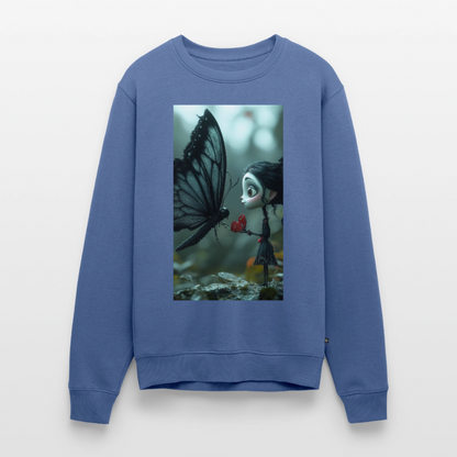 Mut für einen Moment |  Männer Premium Pullover - Taubenblau