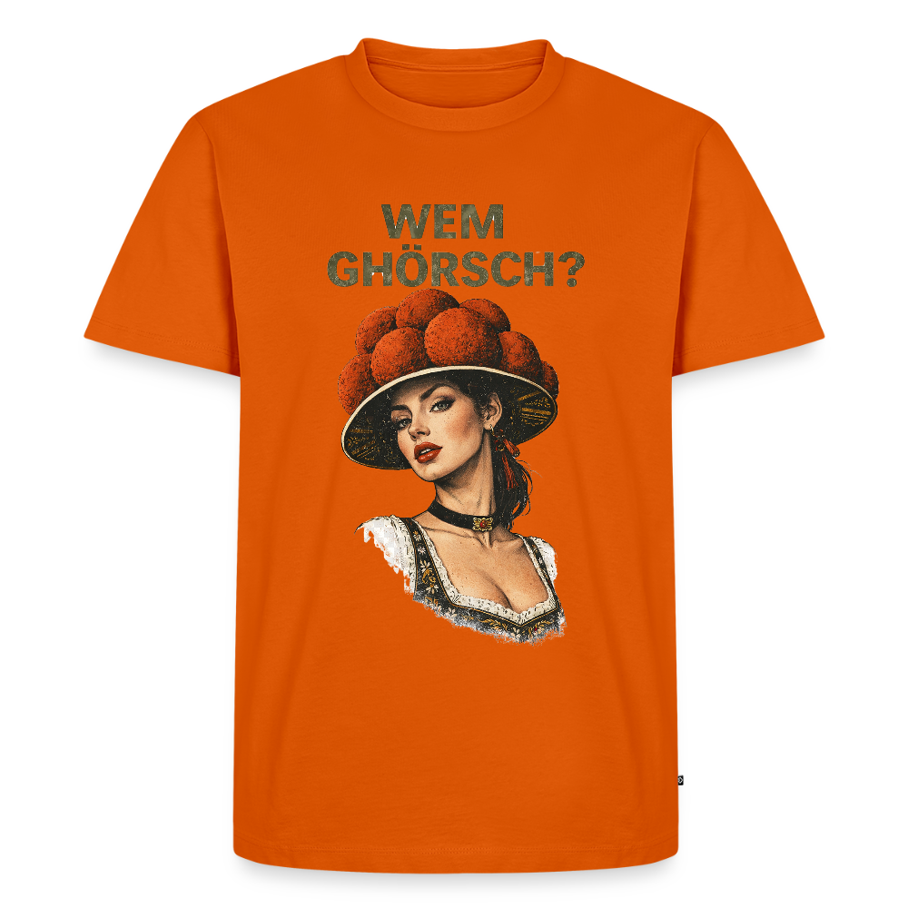 Wem ghörsch? – Schwarzwald Edition | Männer Premium T-Shirt - Orange 