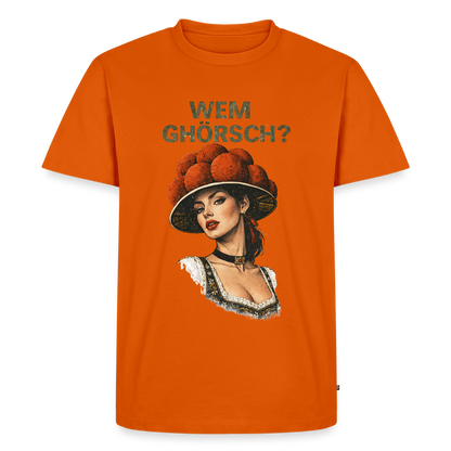 Wem ghörsch? – Schwarzwald Edition | Männer Premium T-Shirt - Orange 