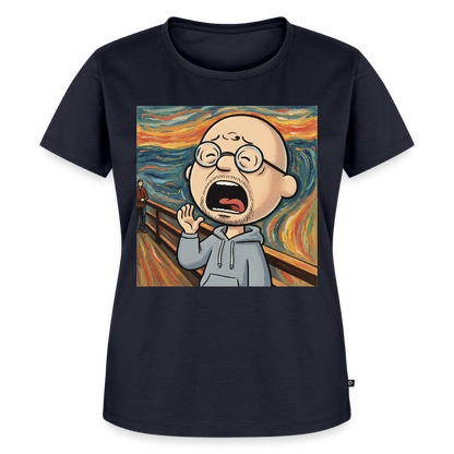 Der Schrei… aber heute bin ich dran | Frauen Premium T-Shirt - Navy