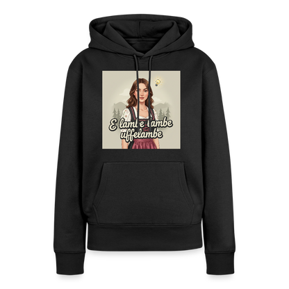 E Lambe, lambe, uffelambe – Alemannischer Geistesblitz | Frauen Premium Hoodie - Schwarz